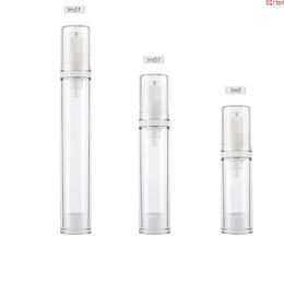 50pcs/lot 5ml/10ml/15ml transparent airless vacuum pump lotion bottle mini Emulsion bottlegood qty Atiar