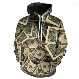 Men's Hoodies Winter Pattern Y2k Oversized Social Casual Custom Quality Sweatshirt Harajuku Vintage Fashion Money Clothing
