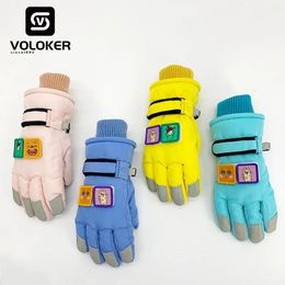 Ski Gloves 5 Colour Touch Screen Child Snowboard Wholesale Custom Made Teenager Winter Warm Thickened Waterproof kids 231017