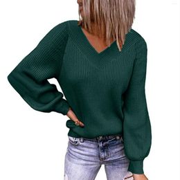 Women's Sweaters Autumn Winter Solid Long Sleeve Outwear Fall Loose Knitted Cardigan Warm Ofice Ladies Slim Fit Jumpers
