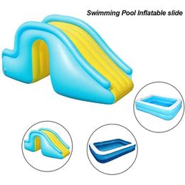 Sand Play Water Fun Inflatable Pool Slide with Wider Steps Bath Toys Summer Swimming Toy Outdoor Indoor Recreation Facilit 231017