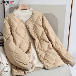 Womens Down Parkas Autumn Winter Solid Cotton Jacket Women Lightweight Female Loose Padded Casual Puffer Clothing 231017