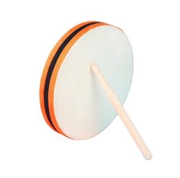 20*20CM Wood Hand Drum Dual Head with Drum Stick Percussion Musical Educational Toy Instrument for KTV Party Kids Toddler SN4485