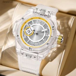 Women's Watches Fashion Watch Men and Women Brand ONOLA Luxury Transparent Plastic Waterproof Quartz Silicone Men Watches Relojes Para HombreL231018