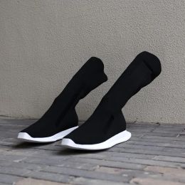 Balanciga Boots Thick Balencigaa Fabric Stretch Cotton Sock Sole Men 23ss Punk Rock Street Trainer High Boots