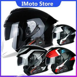 Cycling Helmets 2023 Professional Racing Motorcycle Helmet Module Dual Bluetooth Motorcycle Helmet Full Face Safety Casco Capacity Casque Motorcycle x1018
