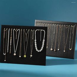 Jewelry Pouches Multi-functional Necklace Display Rack For Bracelet And Pendants No Scratching PU Leather