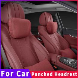 Seat Cushions Top Quality Car Headrest For Maybach Design S Class Soft Cushion Neck Support Seat Breathable Headrest Auto Universal Accessorie Q231018