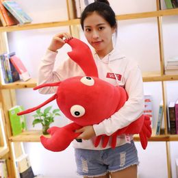 Plush Pillows Cushions Cushion/Decorative Pillow 1pc big size Kawaii stuffed shrimp plush cushion soft plush pillows plush decoration 231016