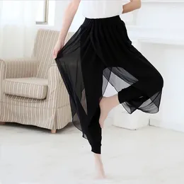 Stage Wear Women Dance Pant Chinese Folk Classical Dancing Pants Chiffon Ballroom Costume Practise Yoga Ballet Lady Harem