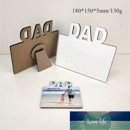 Fashion MDF Sublimation Blank Photo Frame Wooden Lettering Photo Board Sublimating White Family Home Album Frame Heat Transfer Item