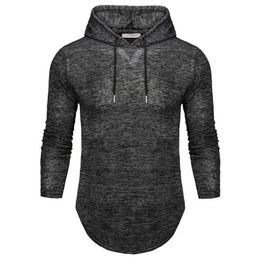 Men's T-Shirts FFXZSJ Brand Long-sleeved Hooded Casual T-shirt Fashionable And Stylish Comfortable Cotton European Size S-2X288x