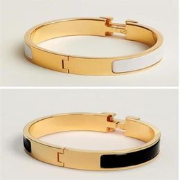 2023 jewelry Bangle 2PC Bracelets designer bracelet stainless steel man mens 18 color gold buckle for men and woman fashion Jewelr257T