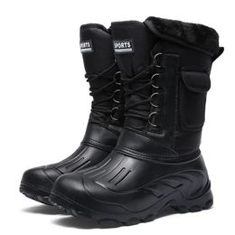 657 scarpe impermeabili per la primavera esterna per uomini per gli uomini piovosi stivali da lavoro di neve invernali 231018 a