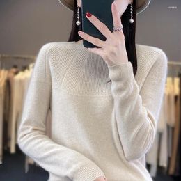 Women's Sweaters 2023 Autumn/Winter Line Of Readymade For Women Solid Round Neck Pullover Cashmere Knitted Underlay