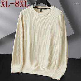 Men's Sweaters 8XL 7XL 6XL 2023 Autumn Winter Soft Warm Wool Sweater Men High End Luxury Mens Pullover Casual Thermal Pull Homme