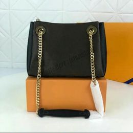 M43777 M43776 SUR ENE B B Designer women shopping bag canvas Cheque letter flower print genuine Cowhide leather purse handbag shoulderbag