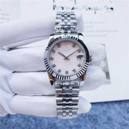 Wristwatches Ladies Luxury Automatic Machinery High Quality 31mm Dial Stainless Steel 904L Pink Face Fashion Classic Watch