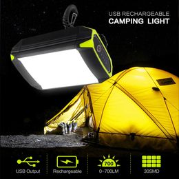 Outdoor Gadgets Flasher Mobile Power Bank Flashlight USB Port Camping Tent Light Outdoor Portable Hanging Lamp 30 LEDS Lantern Camping Light 231018