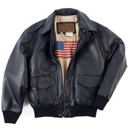 Women's Jackets 2023 Men's Real Genuine Leather Jacket Men Motorcycle Sheepskin Bomber Coat Air Force Flight Padding Cotton Warm 231018