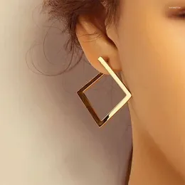 Hoop Earrings Exaggerated Rhomboid Earring Women Girls Product Fashion Jewellery Accessories Party Gift 2024 Style
