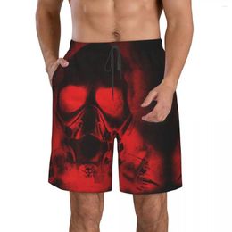 Men's Shorts Blood And Bone Beach Fitness Quick-drying Swimsuit Funny Street Fun 3D