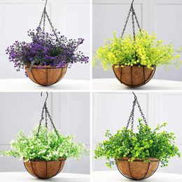 Decorative Flowers Artificial Admiralty Willow Plants Plastic Fake For Wedding Bride Bouquet Indoor Home Garden Hanging Wall Decoration