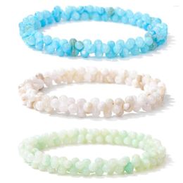 Strand Bones DNA Shape Beads Shell Bracelet Colourful Mother Of Pearl Heishi For Women Men Boho Sea Beach Bangles Jewellery