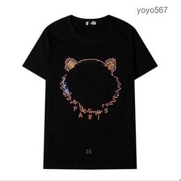 T-shirt Tshirts Men Designer Mens Tees Madam Summer Tops with Tiger and Letters Hiphop stussys T-shirts Asian kenzos stussys fashion 6ELI