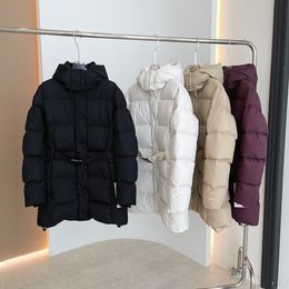 lu-22 Women's yoga Winter Packable Down Jacket Plus Size Ultralight Long Down Outerwear Puffer Jacket Hooded Coat