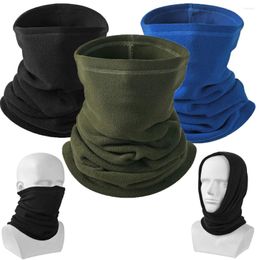 Bandanas Outdoor Winter Neck Tube Scarf Bandana Warm Fleece Men Women Cycling Ski Mask Motorcycle Windproof Solid Color Headwear Hiking