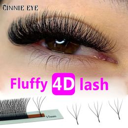 False Eyelashes Cilios 4D W Lash s Mixed 5D Wispy Eyelash Curl CD Natural Individual Cluster Premade Russia Volume Fans 231017