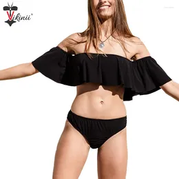 Women's Swimwear 2023 Swimsuit Women Ruffles Sleeve Sexy Brazilian Bikini Set Maillot De Bain Femme Bathing Suit Plus Size