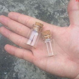 22*35*125mm 6ml Transparent Glass Bottles with Corks Mini Jars Vials Small Cute 100pcs good qty Qwnon
