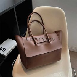 Shoulder Bags Bags Fasion Women Soulder Bags Large Capacity andbags Simple Retro Tote Bags Solid Color Famous Brand Quality Bagsblieberryeyes