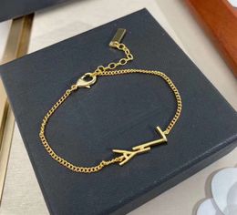 18 Charm Bracelets Original designer Girls' women elegant Love 18K Gold Bangles Y charm bracelet Fashion Jewelry Lady