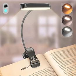 Decorative Objects Figurines Eye Caring Horizontal ET-Head Book Light Brightness Dimmable Book Lamp Usb Rechargeable Read Light Bedside Reading Night Light 231017