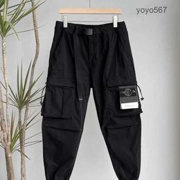 Men's Pants 2023 Men's Y2k Cargo Pants Stones Island Hip Hop Print Multi Pocket Overalls Punk Rock Wide Leg Oversized Streetwear Yp 2 Cp Comapny Fashion QLD9 0KUZ KMNT