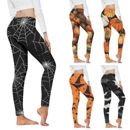 Womens Leggings Halloween Print Push Up Butt Gym Women Booty Workout Tights Fitness Stretchy High Waist Pants 231018