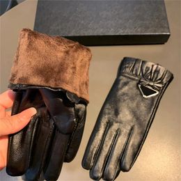 Designer Gloves Women Men Leather Lace Gloves Lady Glove Winter Fashion Accessories With Box