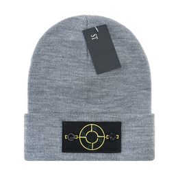 New Designer knitted hat ins popular bonnet winter ISLAND beanie luxury personality Classic Letter STONE embroidery beanies R-3