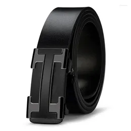 Belts 2023 Casual Belt Men Top Luxury Genuine Leather For Strap Male Metal Automatic Buckle Fashion