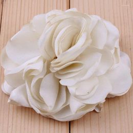 Decorative Flowers 200pcs/lot 8CM 20 Colors Vintage Soft Artificial Fabric For Wedding Chic Hair Intation