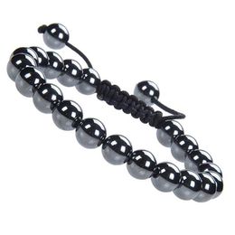 Natural Healing Power Gemstone Jewelry Crystal Bracelets Strands Beads Unisex Adjustable Macrame 8mm272j