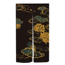 Curtain Flower Chrysanthemum Cloud Door Kitchen Bedroom Bathroom Corridor Partition Half Entrance Noren Room Decoration