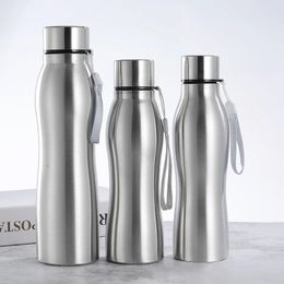 Tumblers 1000 750ML Stainless Steel Water Bottle Cycling Sports Drinking Cup Leakproof Portable Bottles with Handle Rope BPA Free 231018