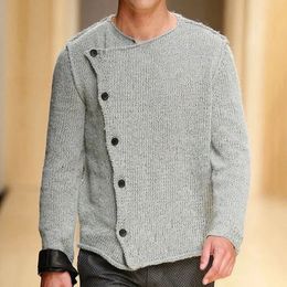 Men's Sweaters 2023 Winter Vintage Knitted Button Down Cardigan Sweater Casual Streetwear Oversized O Neck Long Sleeve Luxury Coat 231018