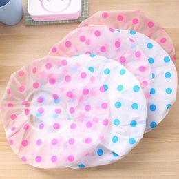 Clear Disposable Plastic Shower Caps Large Elastic Thick Bath Beanie Women Spa Bathing Accessory Fast Shipping F3261 Icmqk Rjqtv