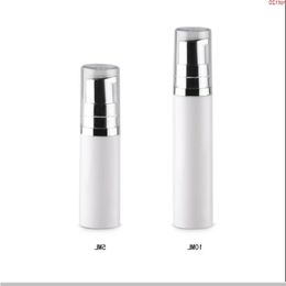 500pcs 5ML 10ML white Mini Empty Refillable Airless Pump Bottle 1/3oz 1/6oz Portable Plastic Cosmetic Containergood Osksr