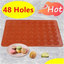 Baking Moulds Mods 4830 Holes Nonstick Sile Aron Aroon Pastry Oven Mod Sheet Mat Diy Mold Usef Tools Cake Bakeware 230923 Drop Deliv Dhtz1